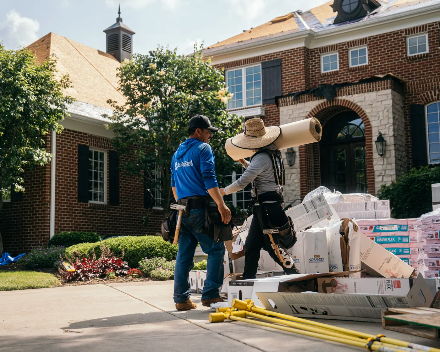 Commercial roof inspection documented in Napoleon